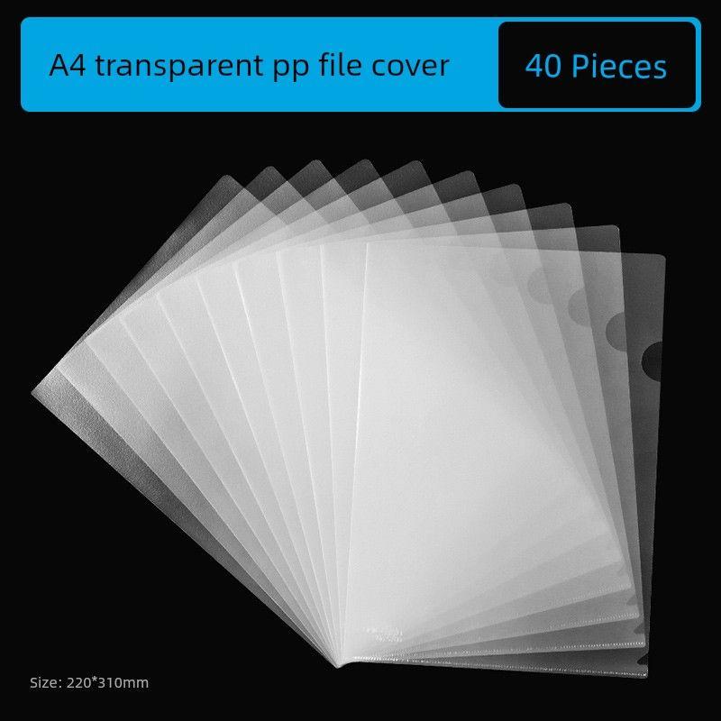 Deli Thickened Transparent Insert Information Office Folder A4 Thickened-40 Pieces(A4 Thickened-40 Pieces)