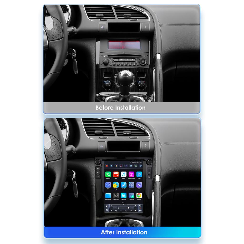 Hizpo Intelligent Screen Car Radio for Peugeot 3008 2010-2017 Android Stereo Receiver Auto Audio Multimedia Player WIFI 4G Carplay GPS Navigation