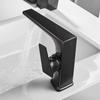 New Design Single-Hole Bathroom Sink Faucet Waterfall Water Tap with Brass Basin Mixer Ceramic Valve Core Sanitary Ware