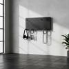 Screw-Mount Perforated Pegboard Panel Space-Saving with Hooks