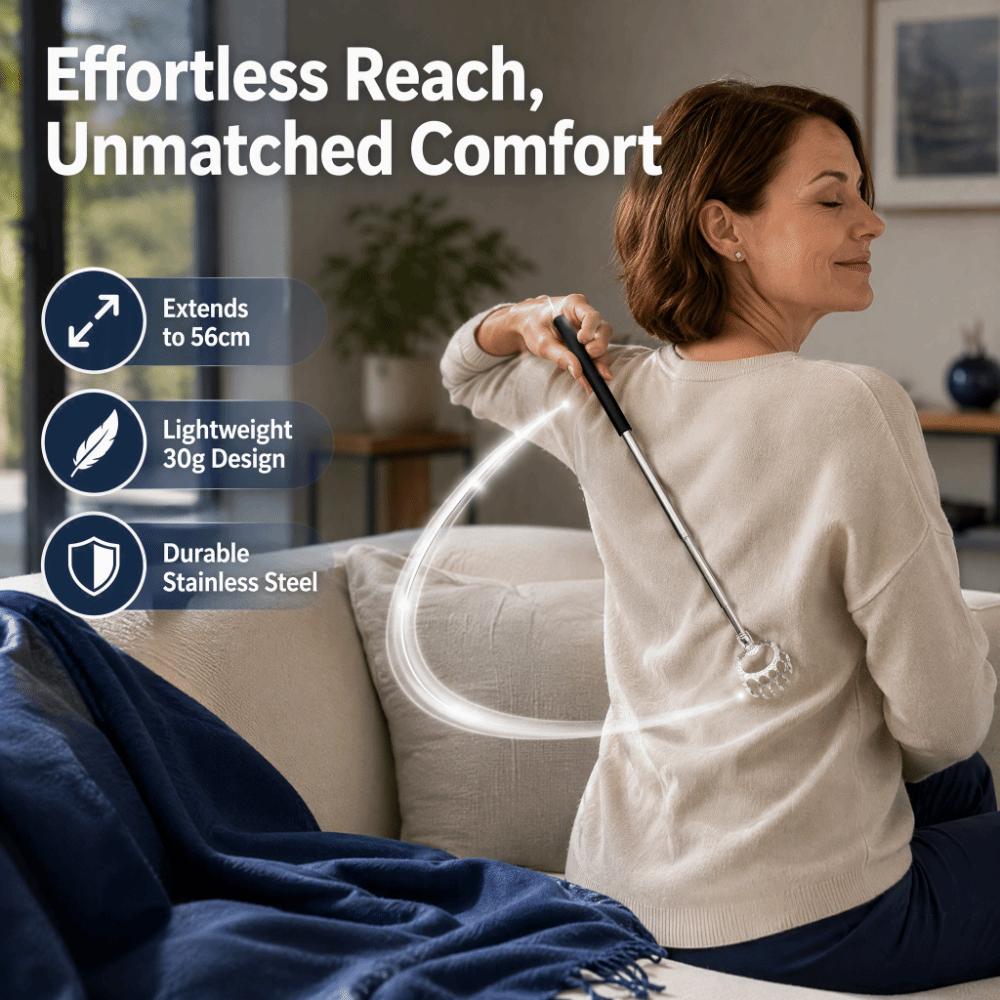 Stainless Steel Back Scratcher Telescopic Head Massager Durable Body Scratcher  Personal Care
