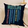 Cool WWestlife Cushion Cover Soft Plush Fabric DoubleSided Printed Sofa Cushion Cover for All Seasons Home Decor Gift