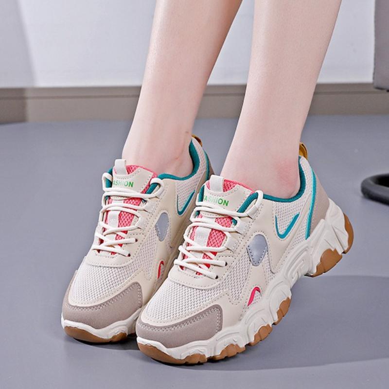 New spring Women's Fashionable Casual Comfortable shoes Women's Sneakers Lightweight Breathable Vulcanized Mesh shoes