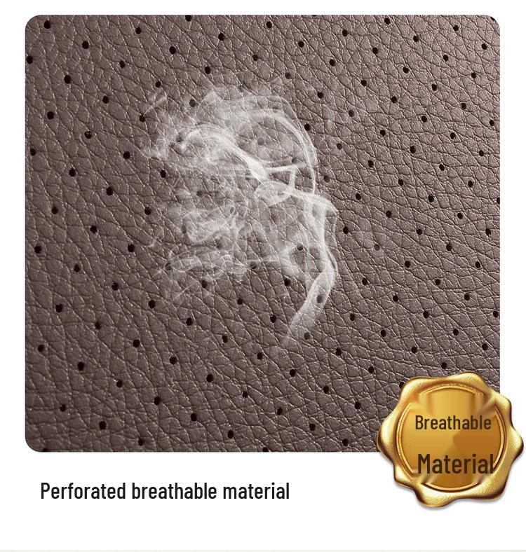 Ice Silk Breathable Leather Car Seat Cushion - Universal Fit, All-Season, Fully Surrounding Design