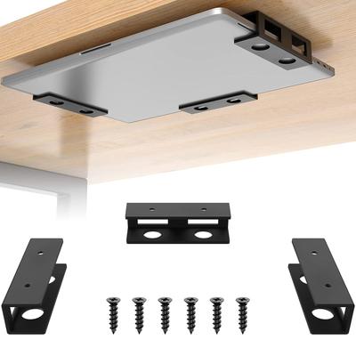3Pcs Under Desk Laptop Mount Space Saving Organizers Rack Convenient for Laptops Tablets Keyboards and More Use