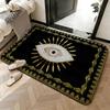 Soft Absorbent Non-Slip Rug Symbol Evil Eye Floor Mat Home Decor Doormat Bedroom Floor Mat Shower Carpet