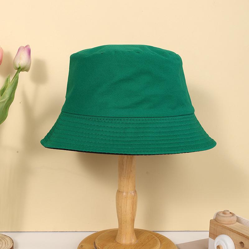Spring and autumn candy color simple light plate solid color double-sided fisherman hat suitable for men and women daily leisure