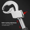 Adjustable Wrench Multifunctional Universal Double Ended Aluminium Alloy Open End Spanner Water Pipe Wrench Bathroom Repair Tool