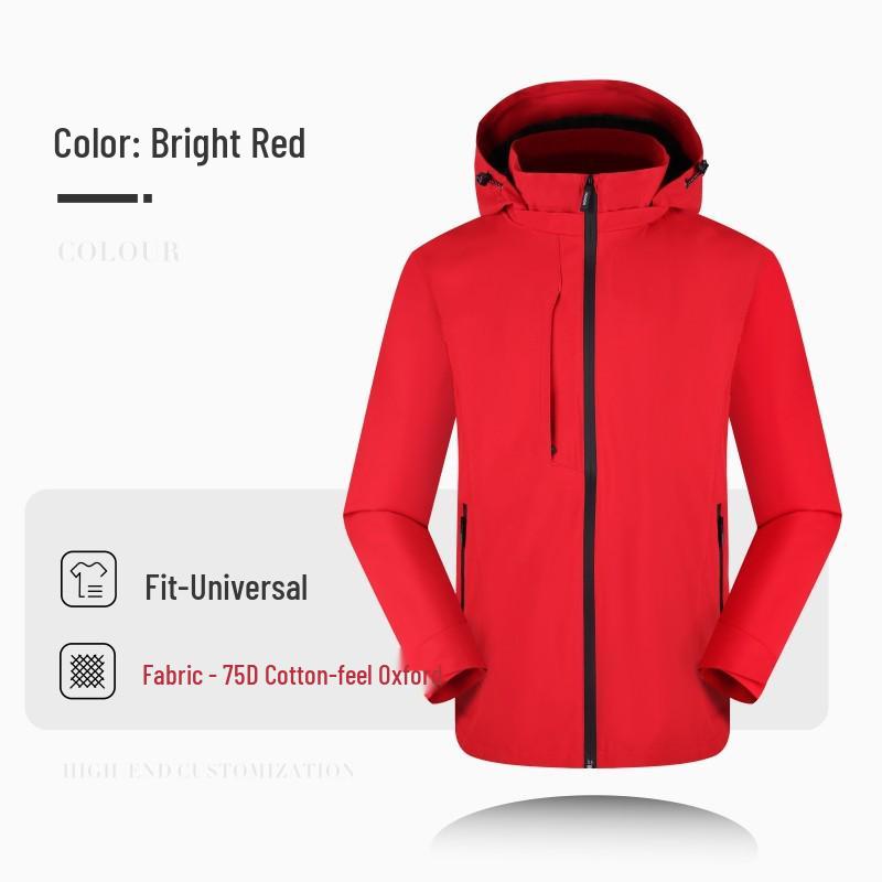 Customized Company Outdoor Jackets with Logo for Autumn/Winter Employee Workwear