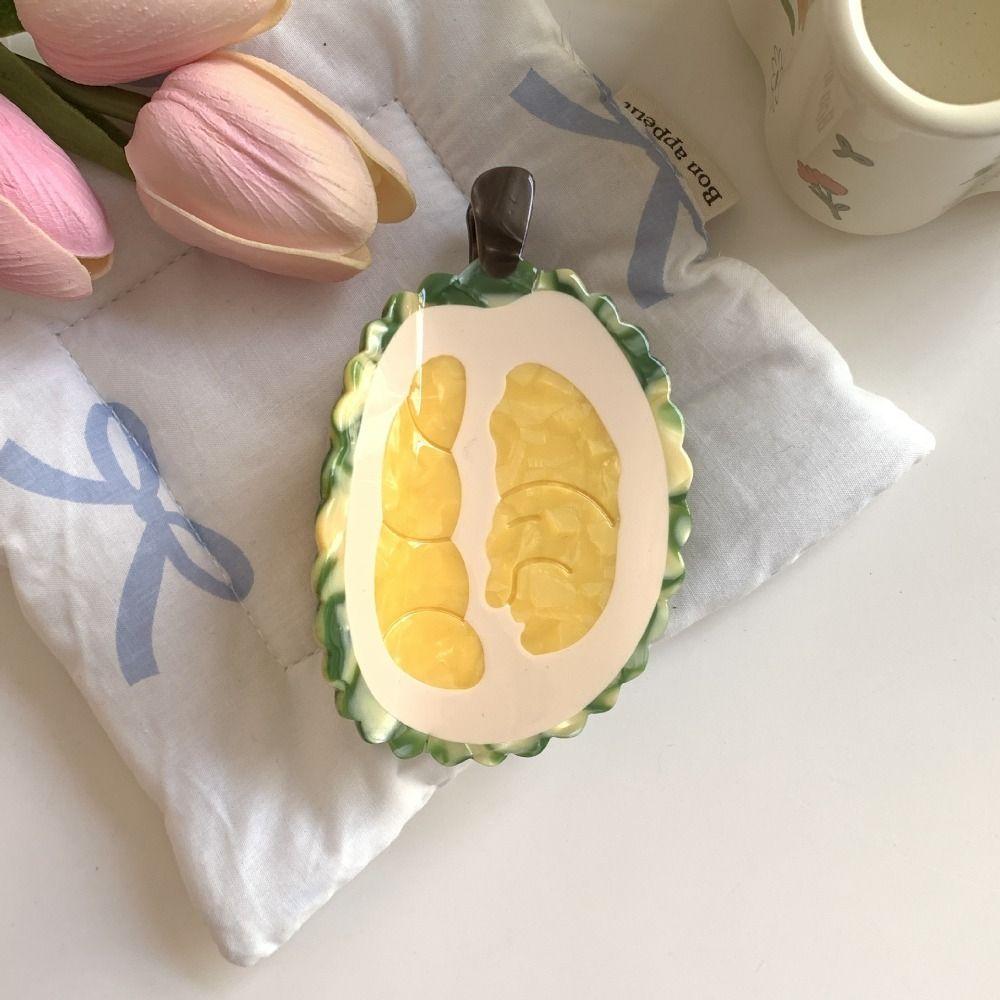 Strawberry Cartoon  Hair Claw Pitaya Acetic Acid Shark Clip Personalized Fruit Hair Grab  Female