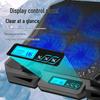 X6A Laptop Radiator: 7-Speed Height-Adjustable Cooling Fan Stand with Display Base