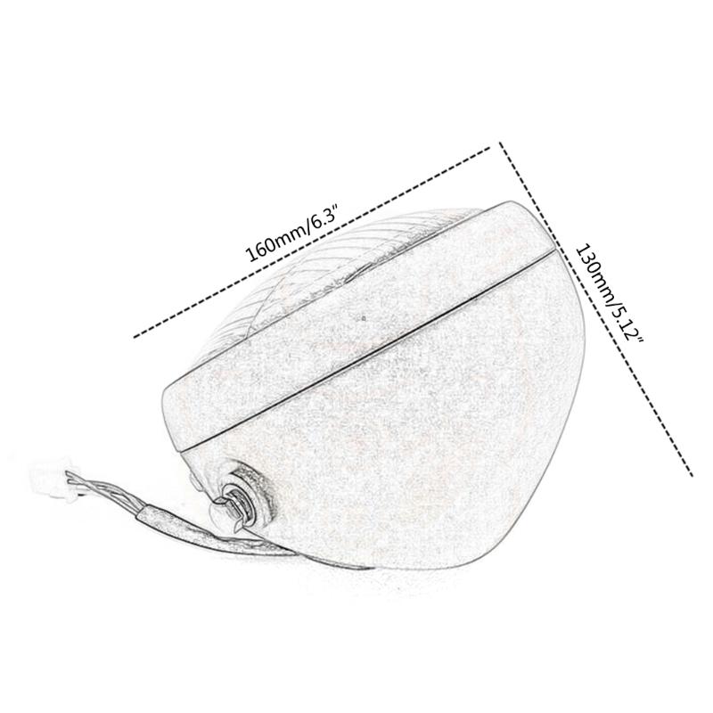 Motorcycle Headlight, Waterproof LED Motorcycle Lights Bulb Fog Headlights LED Driving Light for Motorcycle 5.75"