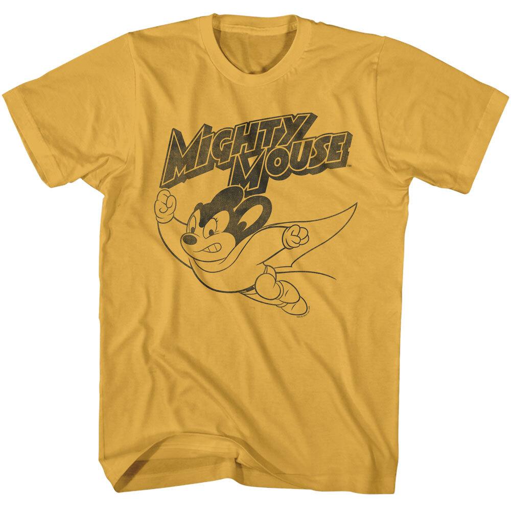 Might Mouse Adult T-Shirt New Superhero TV Cartoon FLYING Official Merch Cotton Unisex T-Shirt M