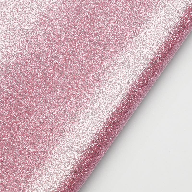 Non-Shedding Soft Glitter PU Leather Fabric Mirror Finish