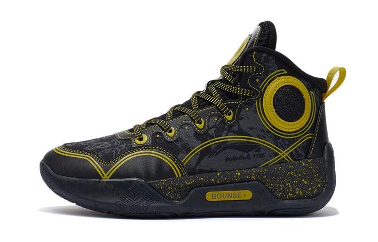 Li Ning YOUNG Abrasion Resistant High top Children s Basketball Shoes Black Kids YKBR072-3 31