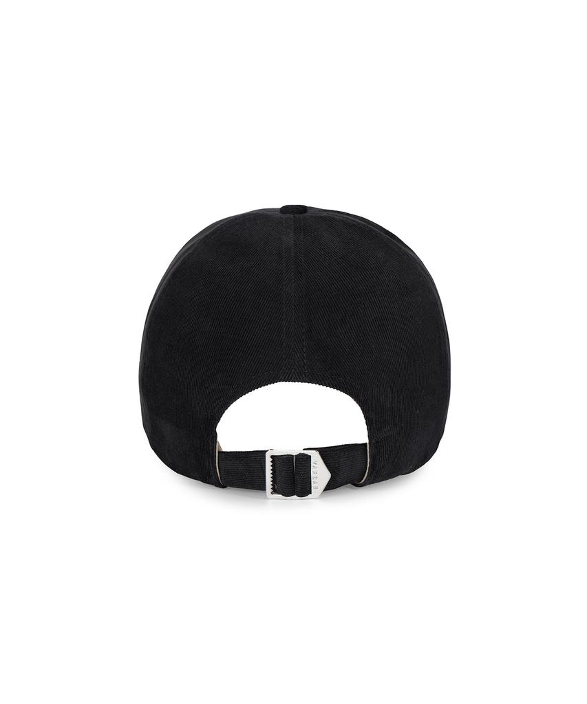 Bajal Chain Logo Corduroy Og Fit Ball Cap Black