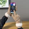 Gloves women autumn and winter velvet thermal cotton driving touch screen
