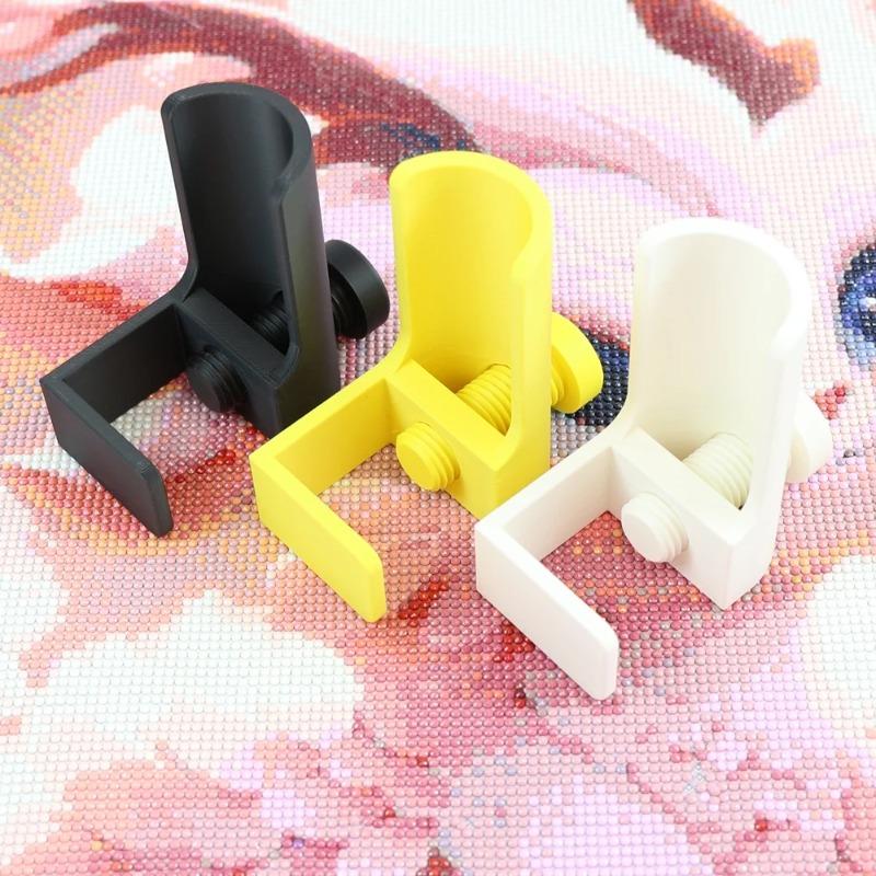 Diamond Painting Canvas Holder Tool - Scroll Clamp & Roller Set, Prevents Shifting, Suitable for 4cm Thick Tables