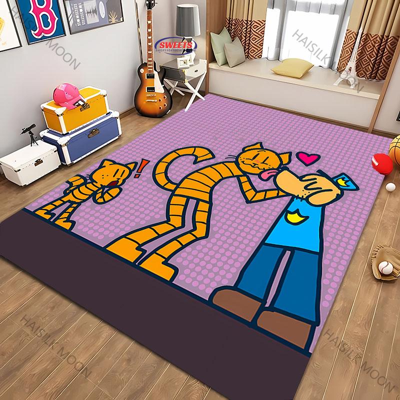 Cartoon D0g M-man Movie Theme Printed Carpet New Release! Rug for Living Room Bedroom,Office Areas,Durable Machine Washable Mat