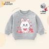 Girls' Hoodie 2024 Winter Baby Spring and Autumn Thick Baby Plush Long Sleeved Top Children's Warm Clothes Autumn