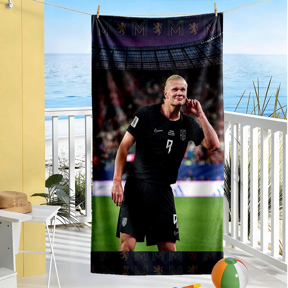 Haaland Beach Towel Quick-Dry Soft Microfiber Comfortable Lightweight