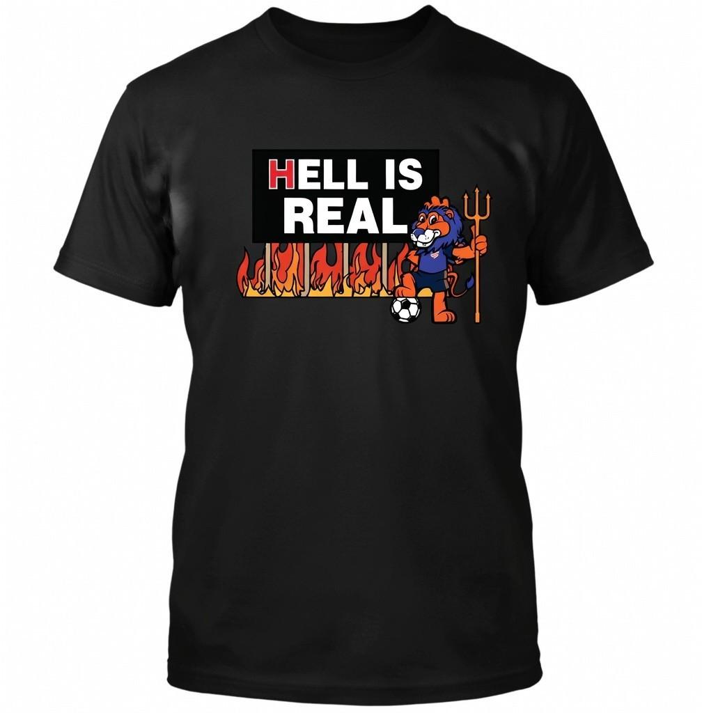 FC Cincinnati Hell Is Real Derby Gary Lion Memorial Tribute Graphic T-Shirt Tee XL