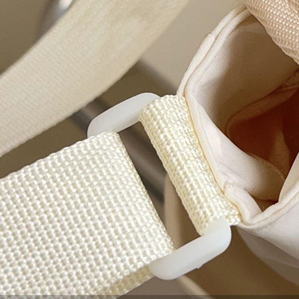 Nylon Transparent Bags Zipper Bag Shoulder Bag Pouch Bag Solid Color Itabag  Travel