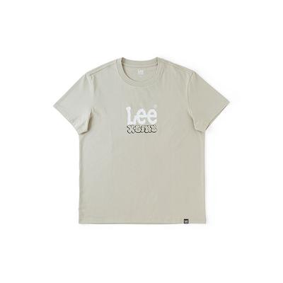 SS24 Standard Fit Laser Letter Print Cool Short Sve T-Shirt Men Tops Oyster-White LMT008128202026A05169