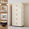 Premium Foldable Toy & Clothes Storage Cabinet - No Assembly, Multi-Layer, Large Capacity