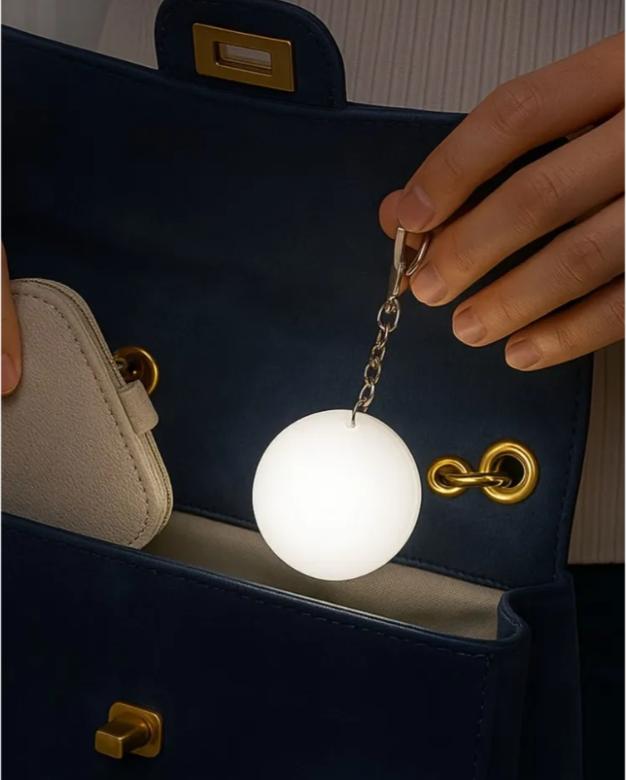 USB Wiederaufladbarer Anhänger Schlüsselanhänger Kleines Nachtlicht Geschenk Kreativ