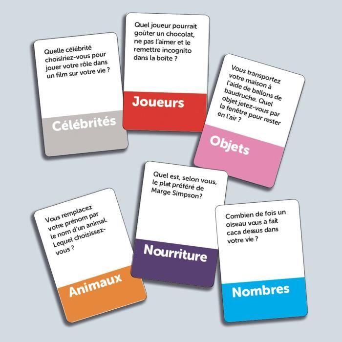 Questions dingues à poser à vos amis - Jeu d'ambiance - MEGABLEU - Dès 14 ans