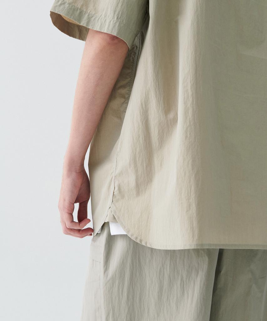 Musinsa Standard [City Leisure] Cn Oversized Short Sleeve Shirt [Grayish Beige]