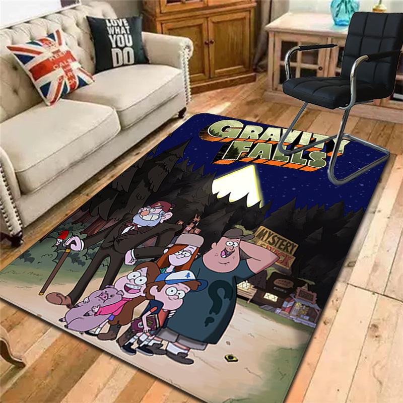 Gravity Falls Rug Floor Mat for Living Room or Bedroom Soft and Comfortable Carpet a Gift for Birthday and Holiday.NFF0928633