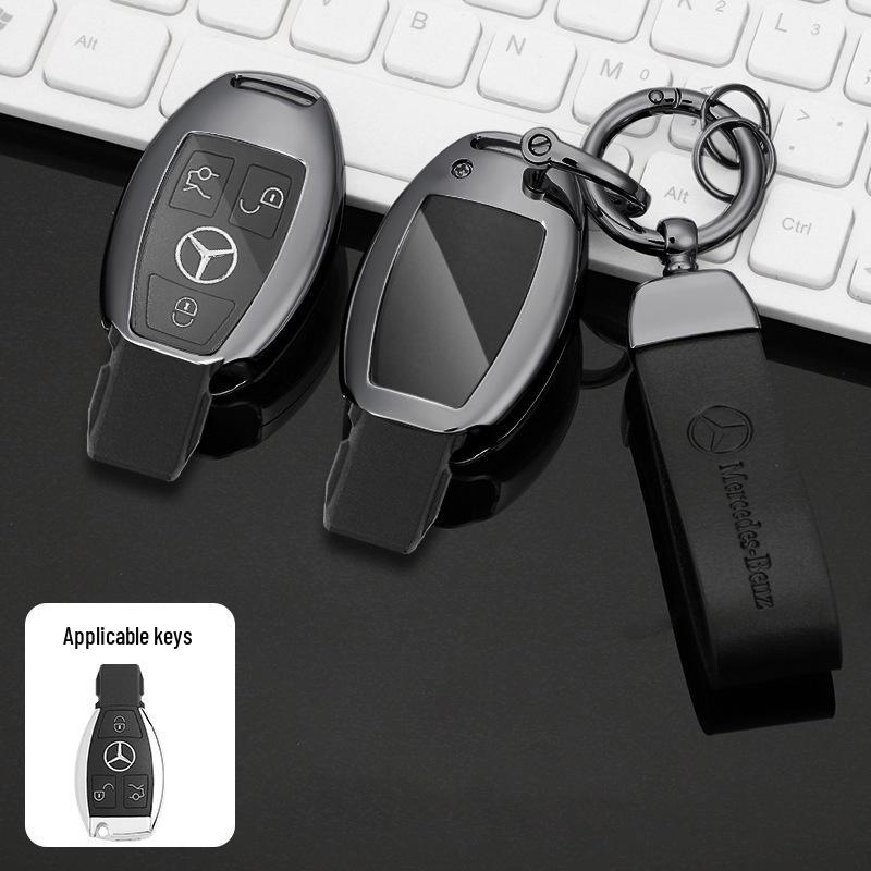Étui de clé Mercedes-Benz: Compatible avec Classe C (C180L, C200L, C260L), Classe E (E200L), GLC (GLC260), Classe S (S320L) modèles.