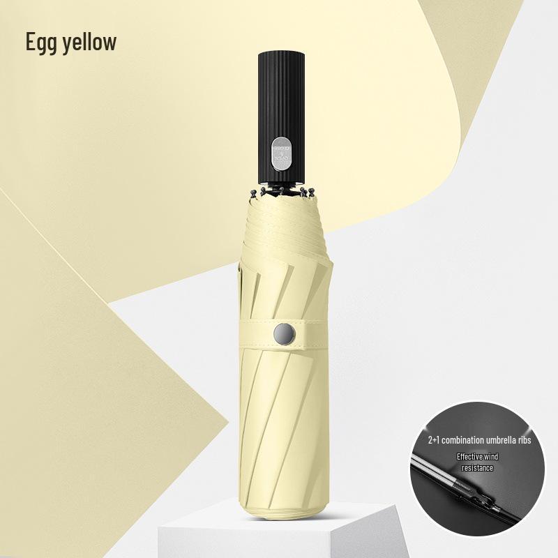 

Автоматический ветрозащитный зонт двойного назначения для мужчин и женщин - Большой, усиленный, с защитой от УФ-лучей, штормоустойчивый и солнцезащитный