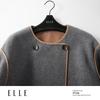 ELLE Women's Merino Wool Cashmere Blend Long Coat