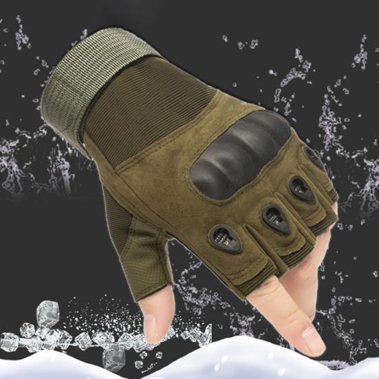 Guanti Tattici da Uomo Antiscivolo Imbottiti Ventilati per Allenamento Outdoor Motociclismo Sollevamento Pesi Fitness