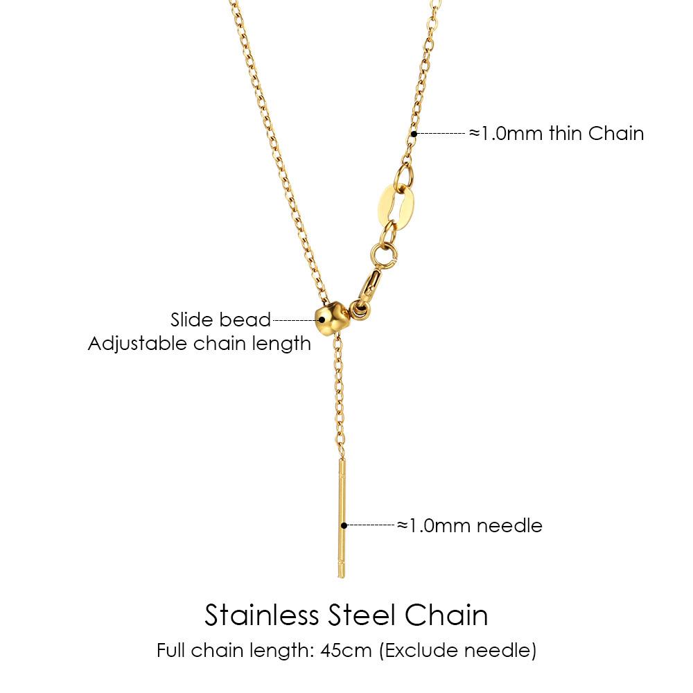 

Stainless Steel Bracelet For Women Universal String Bead Thin Chain DIY Making Fashion Jewelry Accessories Wholesale Droshopping