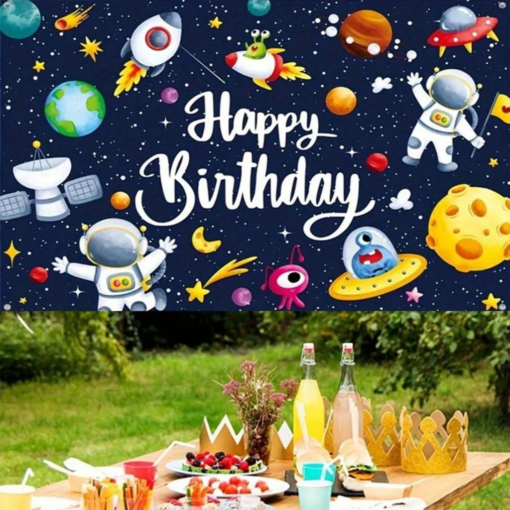 Party banner 1 piece. Birthday happy wall background suitable for party home decoration and celebration events.