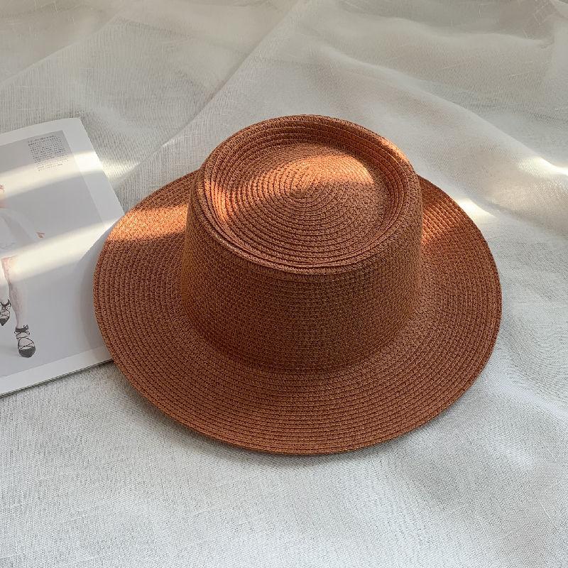 Spring and Summer New Light Board Straw Hat Men's Outdoor Leisure Versatile Sun Hat Children Travel Vacation Beach Hat
