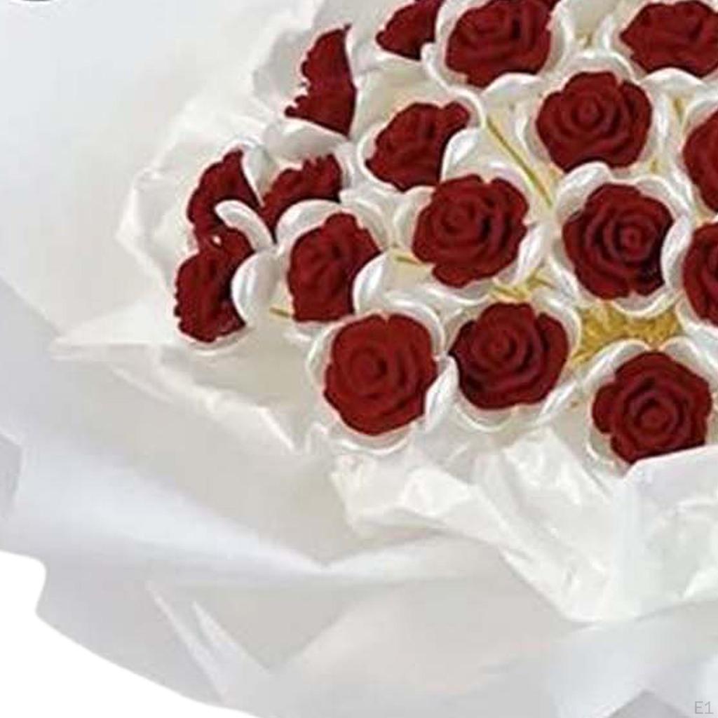 DIY Rose Bouquet Crafting Set - 13 Beautiful Blooms for Elegant Floral Display