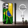 Brazil F-Flag Football Support  For Magsafe Phone Case for iPhone 17 16 15 14 13 12 11 Series Wireless Charging