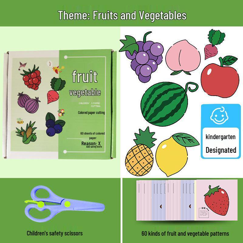 Handmade Educational Paper Cutting Art Materials for Preschool & Kindergarten