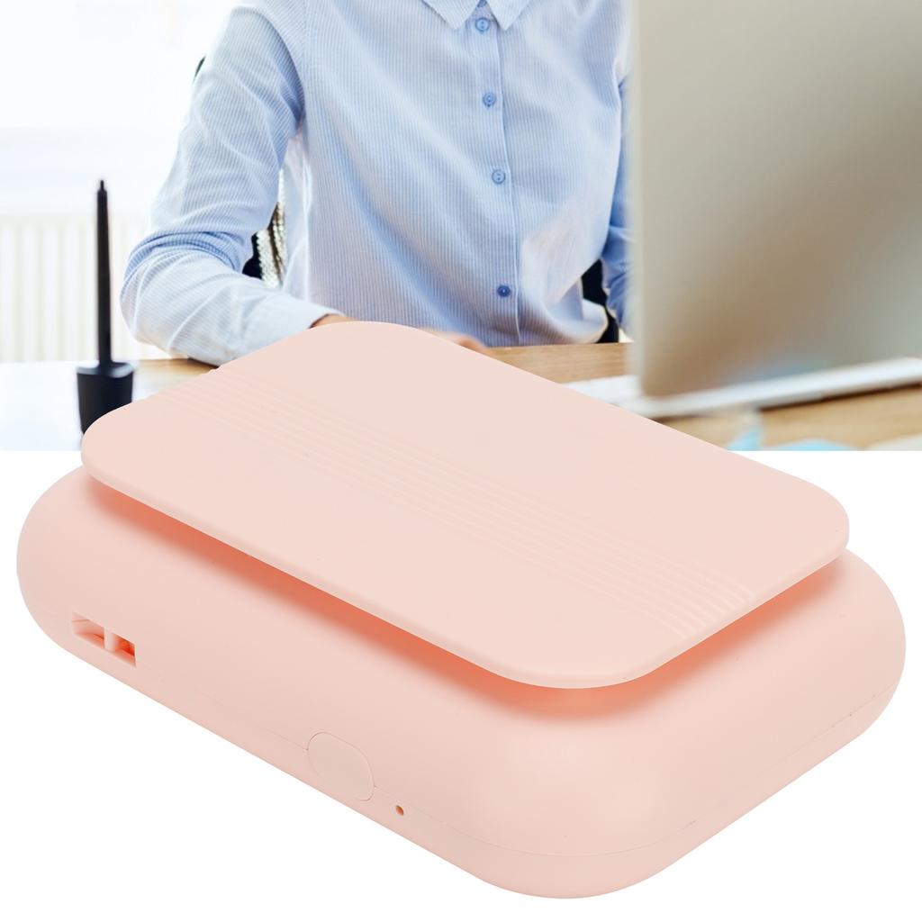 3in 1 Portable Mini Hanging Neck Fan USB Desktop Handheld Bladeless Fan for Home OutdoorPink