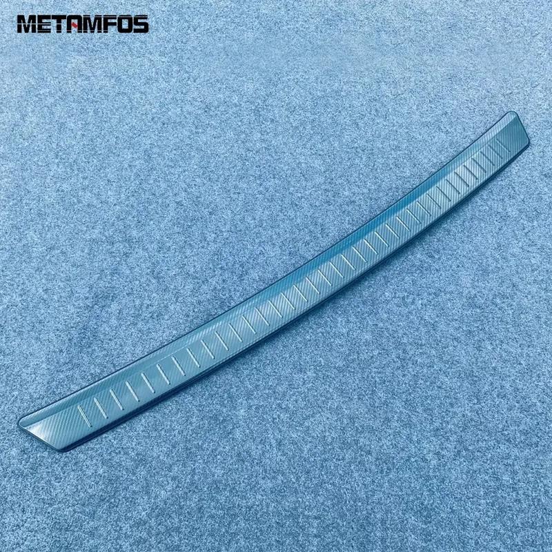 Car Accessories For Nissan Kicks    2024 Exterior Rear Trunk Bumper Foot Plate Tailgate Door Sill Scuff Guard Plate