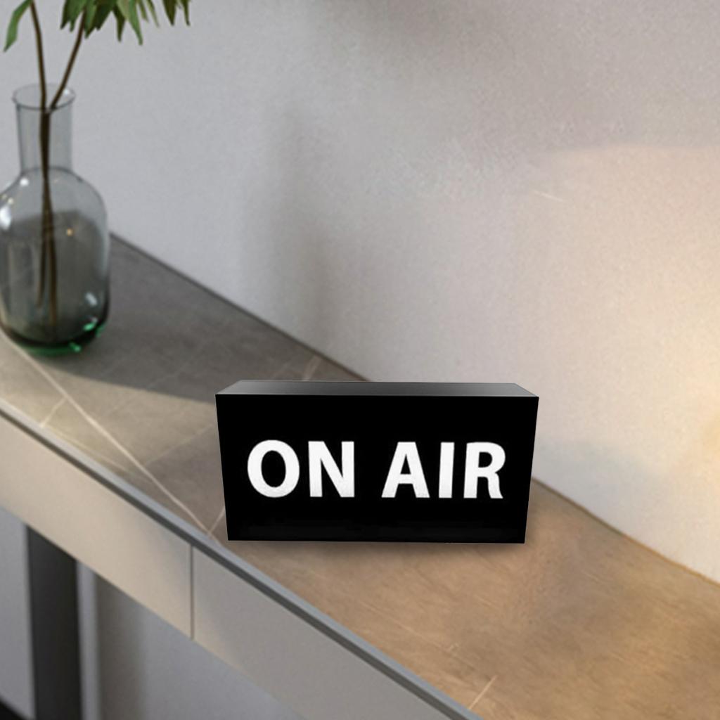 Aufnahmezeichen LED Beleuchtet On Air Neonschilder Studio Schild für Gaming Wanddekoration Kino Studio Heimcafé Bar Dekoration
