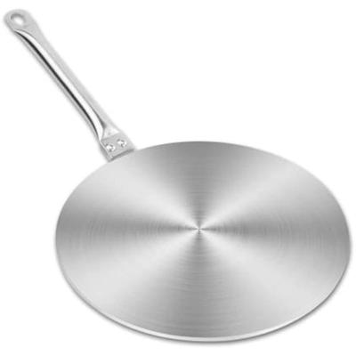 Induktionsadapter, 24 cm, Edelstahl-Wärmeverteilungsplatte, Induktionsdiffusor für die Verwendung von Küchenwischern