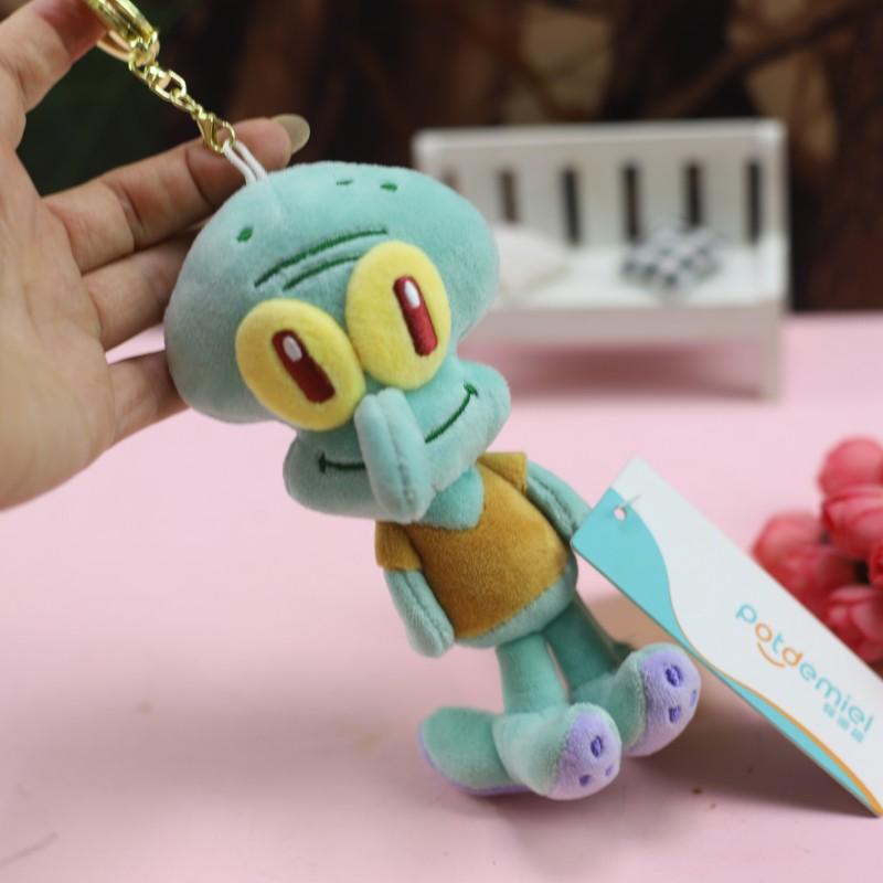 

Anime Spongebob Squarepants Plush Toy Keychain Patrick Star Squidward Eugene Krabs Gary Stuffed Pendant Gift For Kids