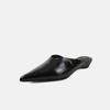 Fashion Women High Heels Slippers Baotou Women Shoes Sexy Pointed Toe Chunky Heels Mules Outdoor Walking Slides Chaussure Femme 2025