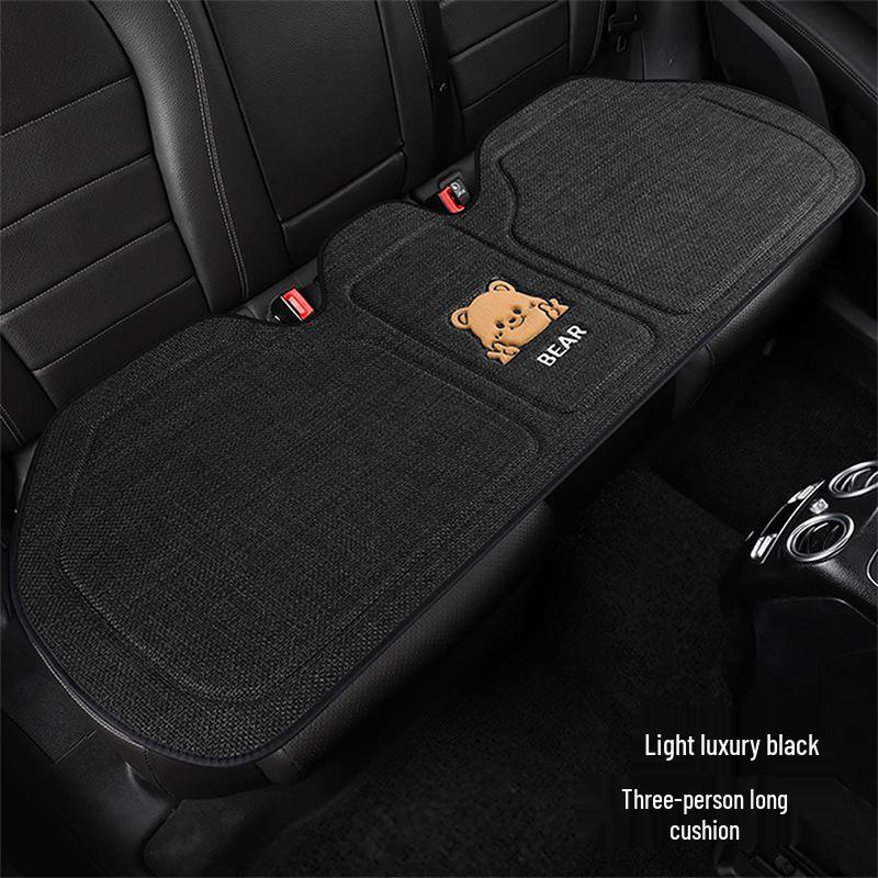 Universal Bieye Bear Cartoon Car Seat Cushion, Cotton & Linen, for All Seasons - Fits Buick Verano, Blue 6 Regal